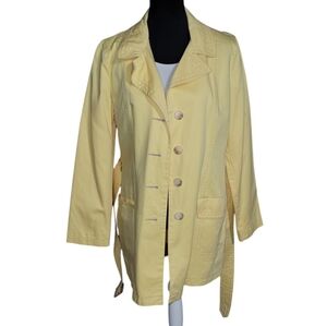 Old Navy yellow rain/trench coat Size L